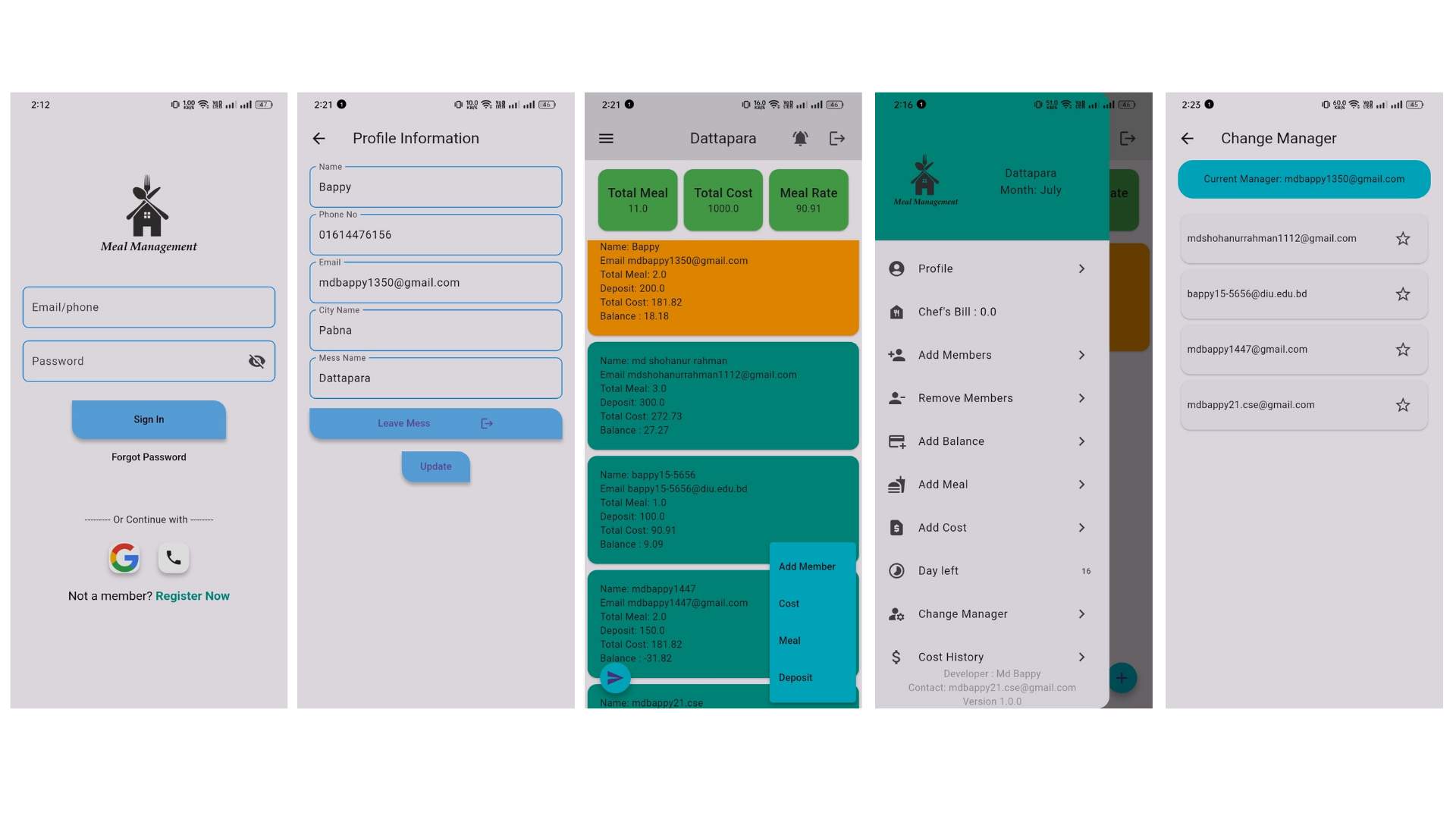 Meal Management System